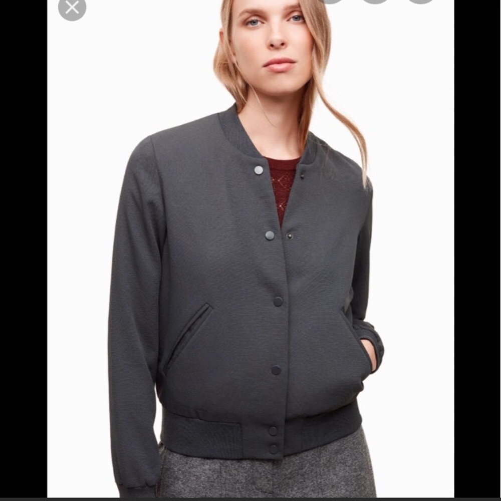 Wilfred poussin bomber jacket in graphite
